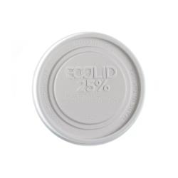 Eco-Products - EP-BRSCLID-L - 12-32 oz White EcoLid® Hot Lid image