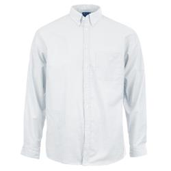 KNG - 1191WHTM - Med Oxford Mens Long Sleeve Dress Shirt image