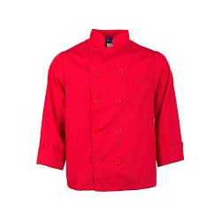 KNG - 2577REDL - Lg Lightweight Long Sleeve Red Chef Coat image