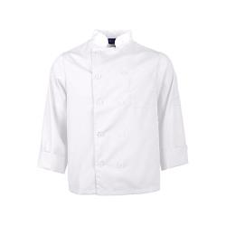 KNG - 2577WHTM - M Lightweight Long Sleeve White Chef Coat image