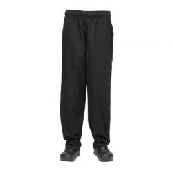 Chef Works - NBBP-XS - Black Baggy Chef Pants (XS) image