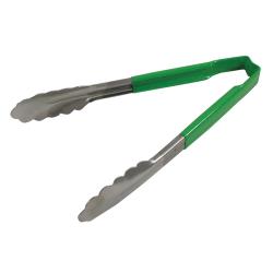 Vollrath - 4780970 - 9 in Antimicrobial Green Tongs image