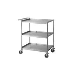 Turbo Air - TBUS-1828 - 18 in x 28 in 3-Tier Stainless Steel Utility Cart image