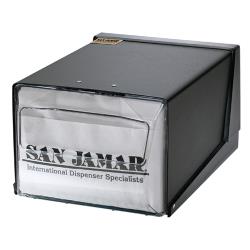 San Jamar - H3001CLBK - 7 1/2 in x 11 in Black Napkin Dispenser image