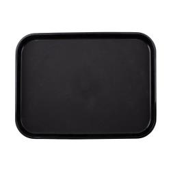 Cambro - PT1216110 - 12 in x 16 in Black Polytread® Fast Food Tray image
