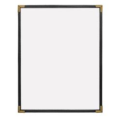 KNG - 3965BLKGLD - 8 1/2 in x 11 in Single Black and Gold Menu Cover image