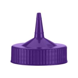 Vollrath - 4913-54 - Purple Single Tip Wide Mouth Squeeze Bottle Cap image