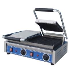 Globe - GPGDUE10 - Double Bistro Panini Grill with Grooved Plates image