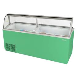 Turbo Air - TIDC-91G-N - 91 in Green Ice Cream Dipping Cabinet image