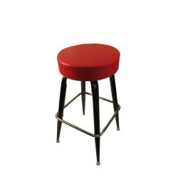 Oak Street - SL2135-RED - Red Button Top Stool w/Bucket Frame image