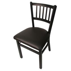 Oak Street Mfg. - SL2090P-ESP - Verticalback Chair w/Espresso Vinyl Seat image