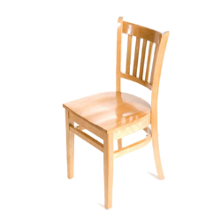 Oak Street Mfg. - WC102NT - Verticalback Natural All Wood Chair image
