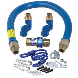 Dormont - 16100BPQ2SR48 - 1 in x 48 in Blue Hose™ Swivel MAX® Gas Hose Connector Kit image