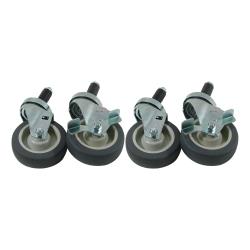 Kason® - 1 in Expanding Stem Caster Set with  4 in Wheels image