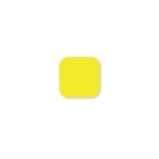 3/4 in x 3/4 in DissolveMark Yellow Label