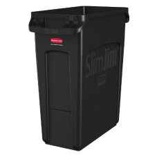 16 gal Black Slim Jim® Trash Can