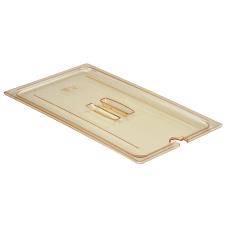 Full Size Amber H-Pan™ Handled Notched High Heat Food Pan Cover