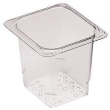 1/6 Size 5 in Clear Camwear® Colander Food Pan