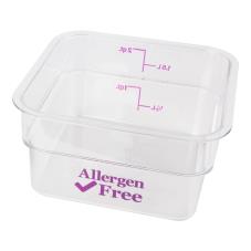 2 qt Purple Allergen Free CamSquare® Container