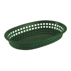 Oval Green Plastic Platter Baskets