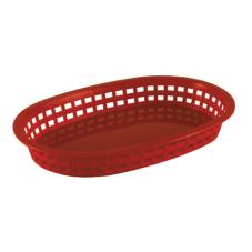 Oval Red Plastic Platter Basket