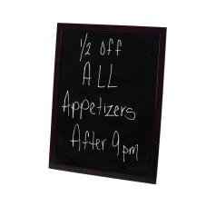 24 in x 23 in Black Write-On Sign