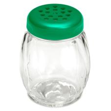 6 oz Plastic Shaker w/ Green Lid