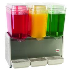 3 Bowl Refrigerated Beverage Dispenser with Stainless Steel Side Panels