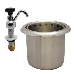 Franklin - 11559 - 6" Round Drop-In Dipper Well w/ Faucet image