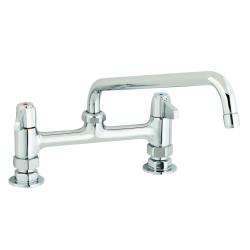 T&S Brass - 5F-8DLS10 - 8 in Deck Mount Faucet w/ 10 in Spout image