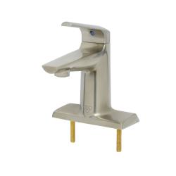 T&S Brass - BP-2712-BN - LakeCrest 4 in Brushed Nickle Center Deck Mount Single Lever Faucet image