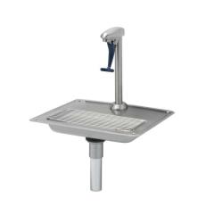 T&S Brass - S-1230 - Stainless Steel Deck Mount Water Station image