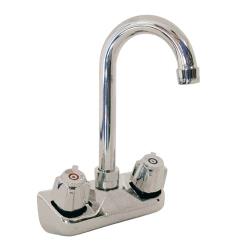 BK Resources - BKF-W-3G-G - 4 in Wall Mount Hand Sink Faucet w/ Gooseneck Spout image