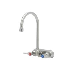 T&S Brass - S-1146 - 4 in Stainless Steel Wall Mount Workboard Faucet image