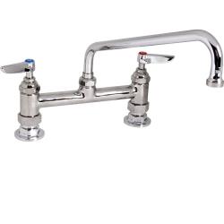 T&S Brass - B-0220-061X - 200 Series 8 in Center Faucet 10 in spout image