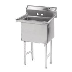 Advance Tabco - FC-1-1818-X - 18 in x 18 in x 14 in 1 Compartment Sink w/ No Drainboards image