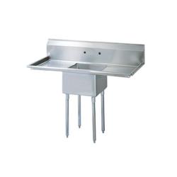 Turbo Air - TSA-1-D1 - 54 1/2 in One Compartment Sink w/ 18 in Drainboards image