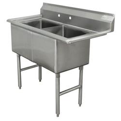 Advance Tabco - FC-2-1818-X - 18 in x 18 in x 14 in 2 Compartment Sink w/ No Drainboards image