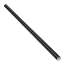 AmerCare - STNGTP1970701 - 7 3/4 in Black Giant Paper Straw image