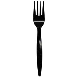 Karat - U2010B - Black Disposable Forks image