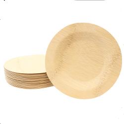 Tablecraft - BAMDRP7 - 7 in Disposable Round Bamboo Plate image
