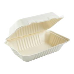 AmerCare - HL-96 - 9 in X 6 in Hinged Hoagie Container image