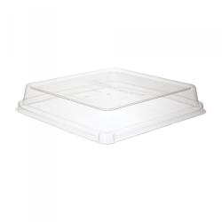 Eco-Products - EP-SCS9SLID - 9 in x 9 in WorldView™ Sugarcane Take-Out Lid image
