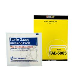 First Aid Only - FAE-5005 - 3 in x 3 in Gauze Pad image