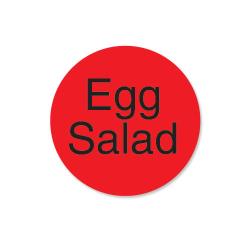 DayMark - 112169 - DuraMark 1 in Round Egg Salad Label image