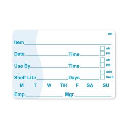 DayMark - 113390 - DissolveMark 2 in x 3 in Use By/Shelf Life Label image