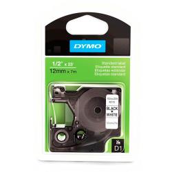 Dymo - 43613 - 1/2 in Black On White Labels image