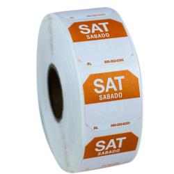 KNG - RL100SAT - 1 in Removable Saturday Label image