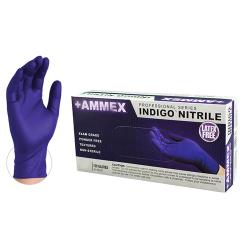 Ammex Corporation - AINPF42100 - Small Indigo Nitrile Disposable Gloves image