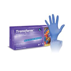 Aurelia - 98897 - Medium Transform® Blue Powder Free Nitrile Gloves image